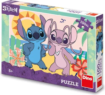 Produktbild von Dino Stitch on the Beach Puzzle, 100 XL-Teile