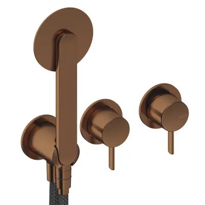Produktbild von SANYCCES Dedal Unterputz 2-Wege- Duschbrausebatterie mit Umsteller, Handbrause & Brauseschlauch rosegold gebürstet