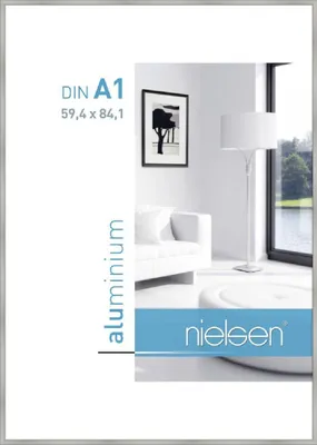 Produktbild von nielsen Aluminium Bilderrahmen Classic, 59,4x84,1 cm (A1), Silber Matt