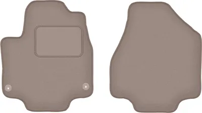 Zdjęcie produktu dla Welurowe dywaniki samochodowe do Chrysler Pacifica II 5os (2017-) - beżowe dywaniki podłogowe LUX przednie (2 szt.)
