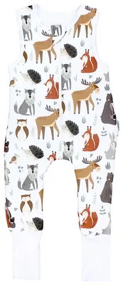Produktbild von TupTam Baby Ganzjahresschlafsack mit Füßen - 2,5 TOG -  - Unisex, Farbe: Tiere Norwegen umstülpbarer Fuß, Größe: 116-122