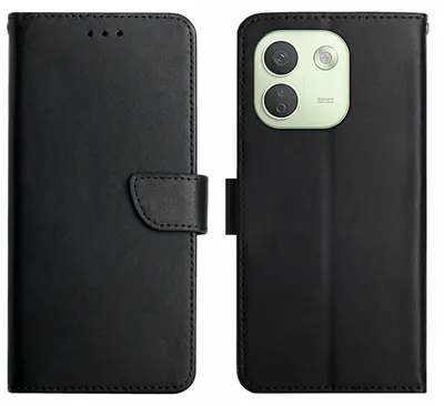 Produktbild von Coverup Genuine Leather Klapphülle - Echtes Leder - Xiaomi Redmi Note 17 Pro Max Hülle - Schwarz
