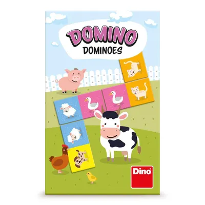 Produktbild von Dominospiel aus Pappe mit Haustiermotiven für Kinder ab 4 Jahren, 28 Spielsteine
