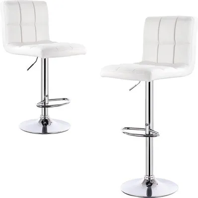Produktbild von Hochstuhl - Einzelstück - Luxusstuhl - Stühle Mit Sitzfläche - Hochstuhl - Hohe Barhocker - Weiss