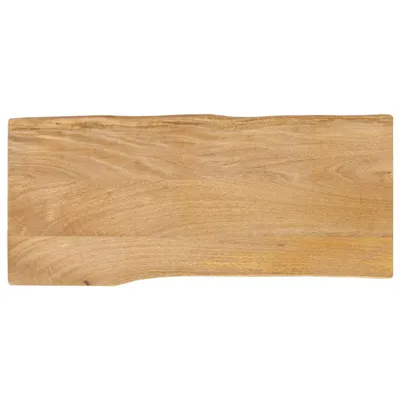 Produktbild von Tischplatte mit Baumkante 80x40x3,8 cm Massivholz Mango