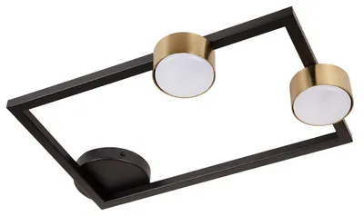 Zdjęcie produktu dla Reflektor spot FRAME czarno-złoty 2xGX53x12W metal wym:7,7x48x31cm IP20 Sigma Lighting