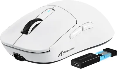 Produktbild von Gaming-Maus Superlight, 42000DPI, 49g Ultraleicht Mouse, Optical Schalter, 2.4G/BT/Kabelgebunden, Bis zu 200 Std. Akku