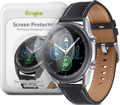 Produktbild von Ringke Samsung Gehärtetes Glas-Set ID Glas Galaxy Watch 3 45mm [4 PACK]