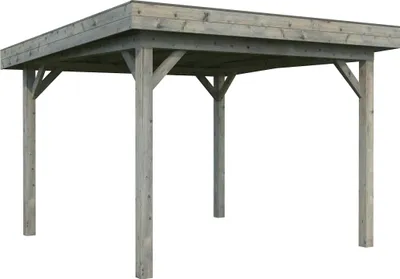 Produktbild von Pavillon Palmako Lenna 8,3 m² 300 x 300 cm tauchimprägniert grau