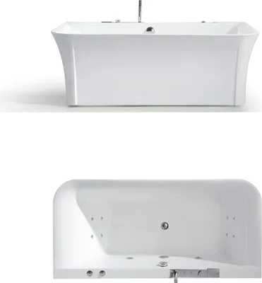 Produktbild von Badewanne Whirlwanne Indoor Whirlpool Home Spa Weiß Wanne