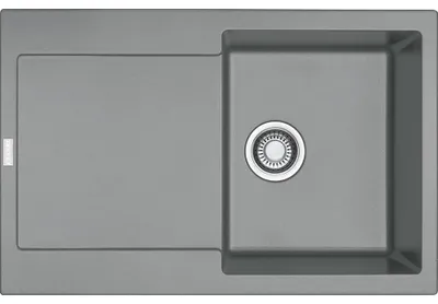 Produktbild von Franke Maris Einbauspüle Fragranitspüle MRG 611-78 Steingrau Druckknopf Edelstahl ab 45 cm 114.0477.487 - inkl.