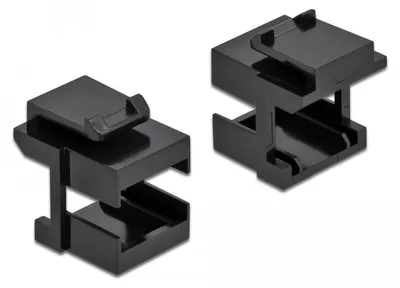 Image de DELOCK Cache Keystone noir pour coupleurs fibre optique 10 pièces