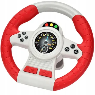 Produktbild von QULKI Interaktives Kinderlenkrad Fahrsimulator Licht Sound