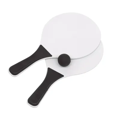 Produktbild von Beachball Set 2 Schläger aus Holz + Ball Beach Ball Strandspiel Strandtennis