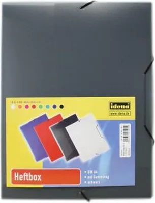 Produktbild von Heftbox / DIN A4 / aus PP / Farbe: transluzent schwarz