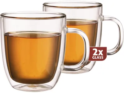 Obrázek produktu pro Dvoustěnné sklenice na čaj, sada 2 kusů - Maxxo