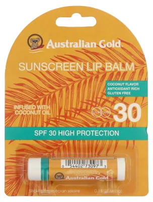Immagine prodotto di Australian Gold Sun Care Balsamo labbra con protezione solare SPF 30 (4,2 g)