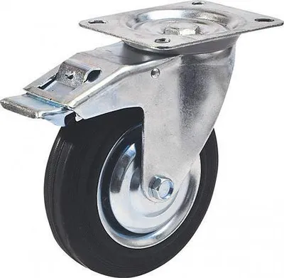 Immagine prodotto di Rotella RENOST 521F XD-V125C z, nera, girevole, con freno