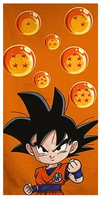 Produktbild von Badetuch Dragon Ball Young Goku Strandtuch Strandlaken 70 x 140 cm