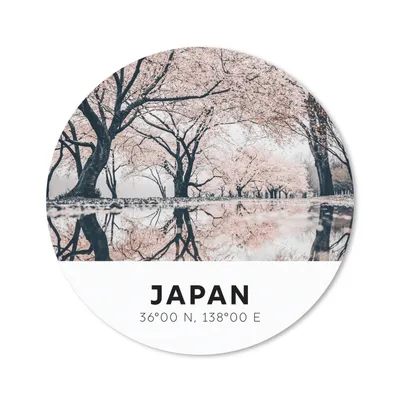 Produktbild von MuchoWow® Mauspad Mousepad Japan - Sakura - Frühling - Rosa 40x40 cm - Mousepads - Maus Mat - Pad - Mausunterlage - Schreibtisch Accessoires