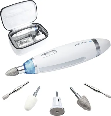 Produktbild von PRORELAX Maniküre-Set PERFECT 5 Aufsätze Aufbewahrungstasche ergonomisch