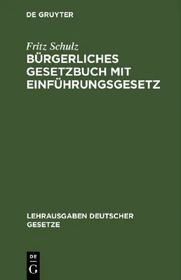 Produktbild von Bürgerliches Gesetzbuch mit Einführungsgesetz