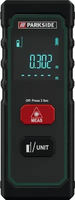 Produktbild von Parkside Laser-Entfernungsmesser 20 m PLEM 20 A4 Lasertechnologie LC Display