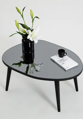 Image de Skye Decor, Gusto - Black, Fume, tables basses, noir, verre, 75 x 38 x 55 cm