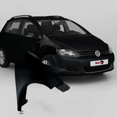 Productafbeelding van BLU Spatbord geschikt voor Volkswagen Golf V+ / Golf 5 PLUS LC9X Rechts Zwart TiefSchwarz | 2005-2009 | Voorzijde | Gelakt | Montageklaar