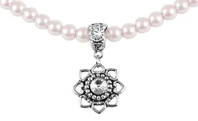 Produktbild von LUISIA Perlencollier Tessa mit Herzblüte - Rosé