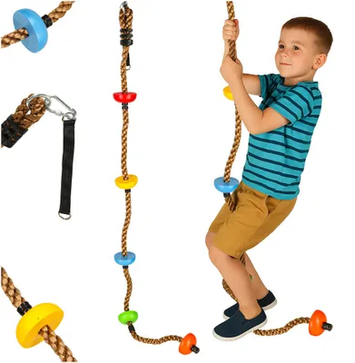 Obrázek produktu pro Lezecké lano Houpačka Lezecké lano s uzly Plošiny 200 cm