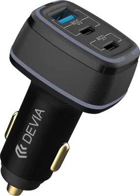 Obrázek produktu pro Nabíječka do auta Devia 115W rychlonabíječka 2x USB-C 1x USB černá