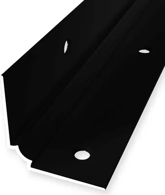 Produktbild von Treppen-Innenwinkel 29 x 29 x 2500 mm Treppenkantenprofil Einfasshöhe 3 mm Aluminium Glatt Doppelt Versetzt Versenkt Gebohrt Schwarz Küberit
