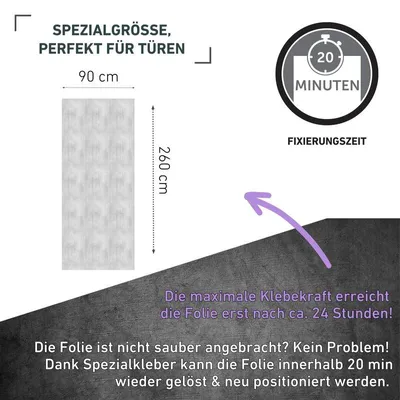 Produktbild von Klebefolie Concrete - 90x260cm