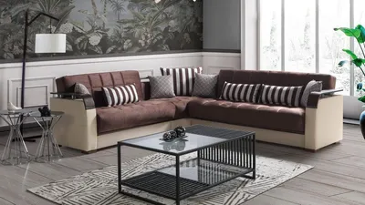 Produktbild von Ecksofa L-Form Sofa Wohnzimmer Luxus Beige