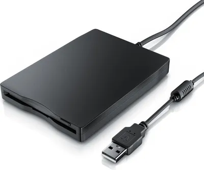 Produktbild von CSL Diskettenlaufwerk Externes USB Diskettenlaufwerk FDD 1,44MB (3,5") geeignet für PC & MAC