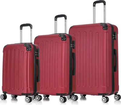 Zdjęcie produktu dla Flexot® F-2045 | Zestaw 3 walizek, zestaw walizek podróżnych, rozmiary: M (bagaż podręczny), L i XL (walizki na kółkach), walizki z twardą obudową, wytrzymałe, kółka obracające się o 360°, bagaż podróżny, walizki