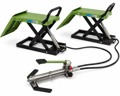 Produktbild von Doppel-Hebebühne hydraulisch max. Arbeitslast 2x 680 kg höhenverstellbar 11-45,5 cm Nutzbreite je 34 cm Pkw