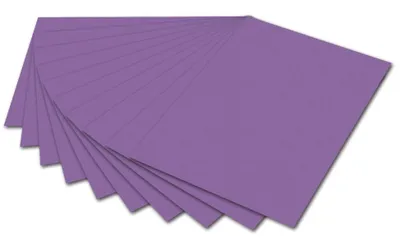 Produktbild von folia 614/50 28 - Fotokarton DIN A4, 300 g/qm, 50 Blatt, flieder - zum Basteln und kreativen Gestalten von Karten, Fensterbildern und für Scrapbooking