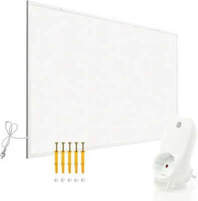 Obrázok produktu pre Infračervené vykurovanie 400 W vrátane Wi-Fi termostatu, energeticky efektívne vykurovanie s Wi-Fi ovládaním, elektrické vykurovanie na montáž na stenu, infračervené vykurovacie panely