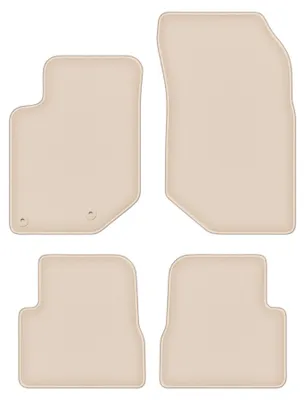 Produktbild von DURBAN Beige Velours-Fußmatten-Set für Opel Corsa F Schrägheck (2019-)