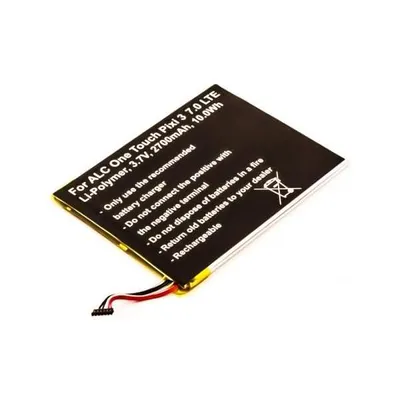 Produktbild von Akku für Alcatel TLP028A2 Li-Pol 3,7 Volt 2700 mAh schwarz.