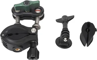 Immagine prodotto di Supporto per fotocamera - Doppio supporto - Per manubrio di bicicletta - Nero - Accessorio