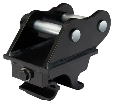 Obrázek produktu pro Mechanické rychlovýměnné zařízení, průměr otvoru 25 mm, rozteč os 93 mm, rozpětí 85 mm, pro minibagry 0,8–1,5 tuny, M14 vyrovnání