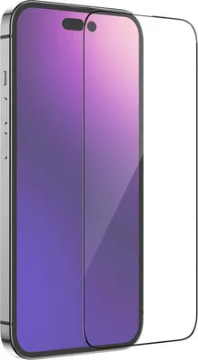 Produktbild von Bizon Glass Edge 2 Panzerglas für iPhone 14 Pro Max, Schwarz