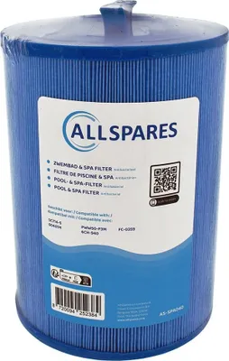 Produktbild von AllSpares Spa Wasserfilter geeignet für SC714-S / 60401M (antibakteriel)
