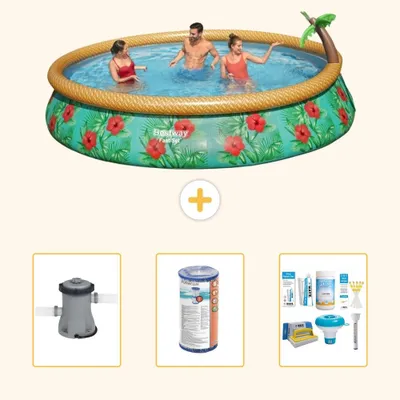 Immagine prodotto di Bestway Fast Set, piscina rotonda - 457x84 cm - 4 pezzi - Modello S22686