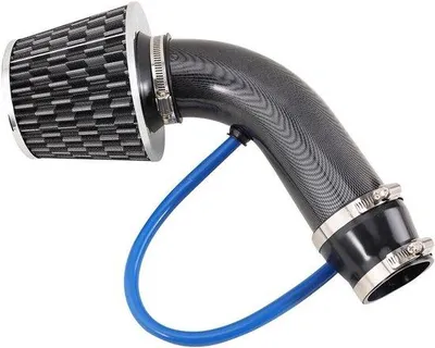 Produktbild von Automobilische Luftfilteranlage, 3-Zoll-Kaltluftintake-Kit, Aluminium-Luftleitungen, Kohlenstofffaserlackierung