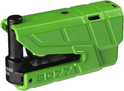 Immagine prodotto di ABUS serratura a disco freno GRANIT Detecto XPlus 8077 2.0 - serratura per moto con allarme e preallarme intelligente - in acciaio temprato - per la protezione di moto di alta qualità - verde