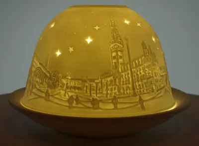 Produktbild von Dome Light Hamburg City Elbphilharmonie Rathaus Teelicht Windlicht Teelichthalter